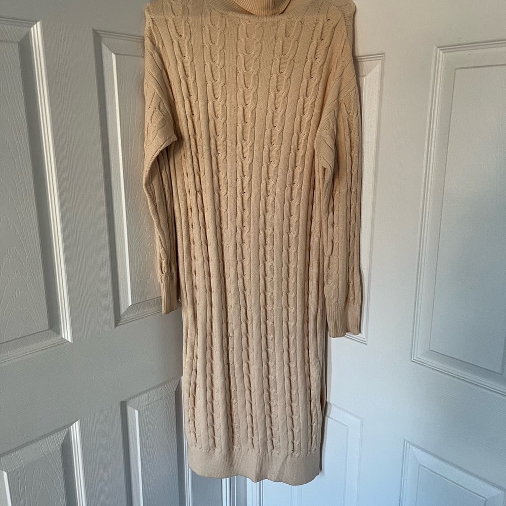 Petal & Pup Cream Ribbed Knit Sweater